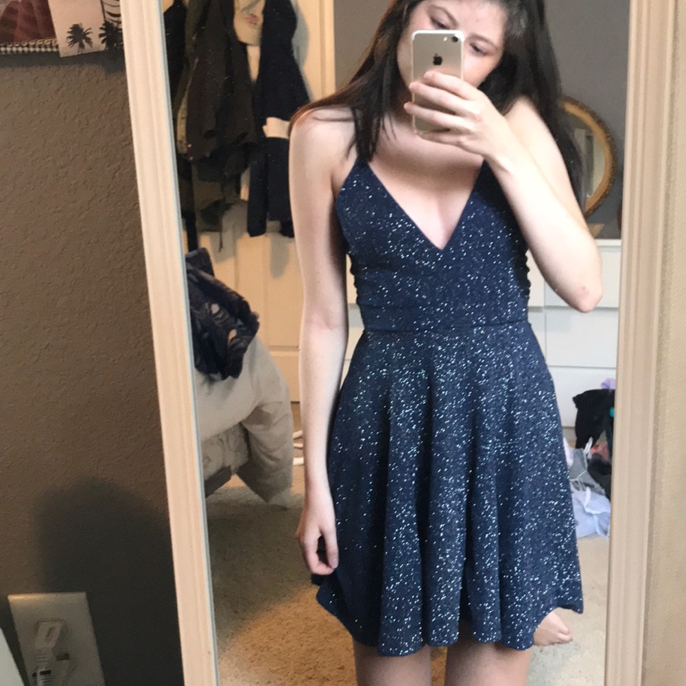 Blue Homecoming dress